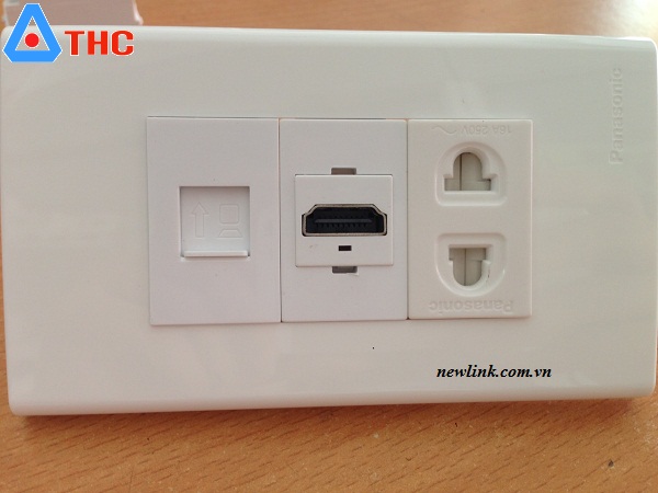 Mặt wall plate VGA + HDMI âm tường